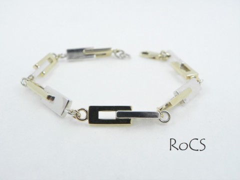 Contemporary two-tone bracelet image