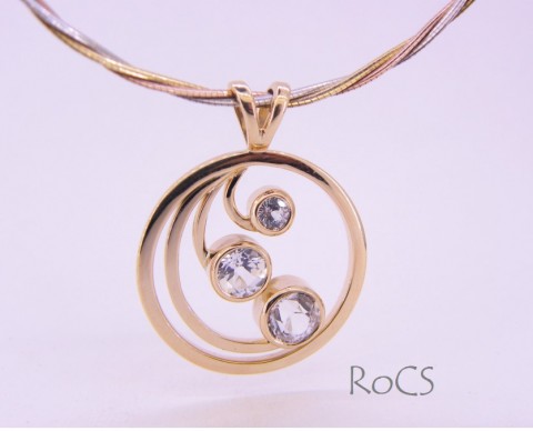 Diamond set pendant image