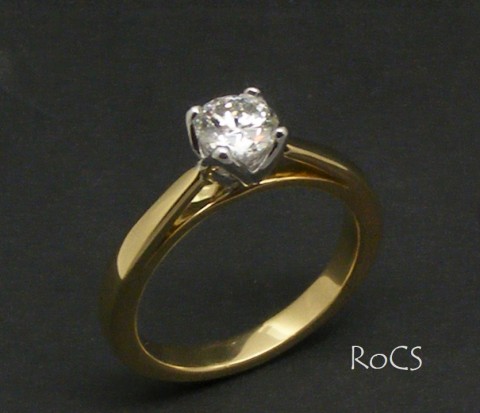 Diamond solitaire ring image