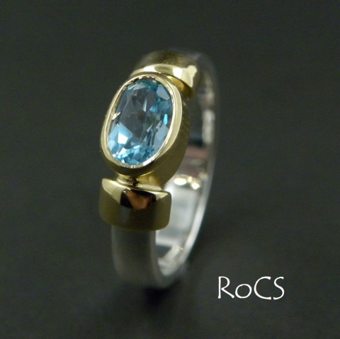 Topaz two tone ring image