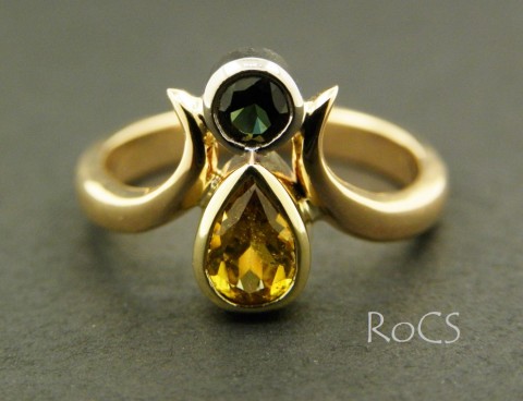 Tourmaline two tone ring image