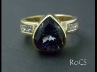 Tanzanite and diamond ring image