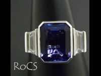 Tanzanite and diamond ring image