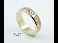 Mokume men's wedding band image