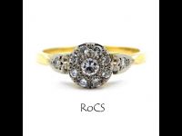 Diamond set cluster ring  image
