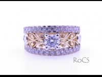 Diamond set filigree ring image