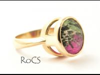 Ruby Rock rub set in gold image