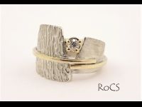 Textured diamond set band image