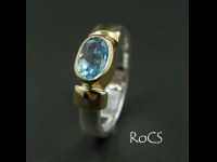 Topaz two tone ring image
